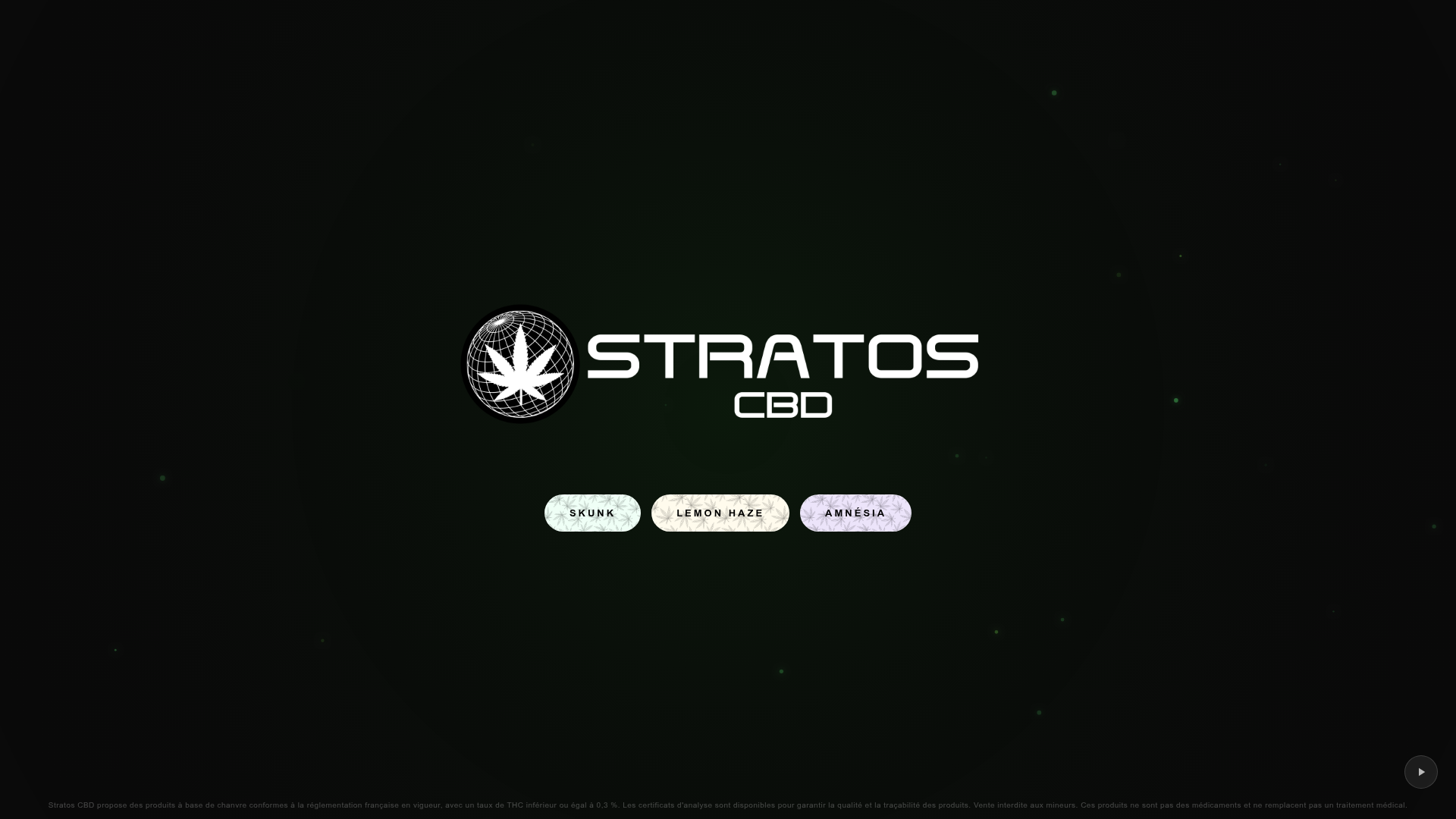 Capture du site Stratos CBD