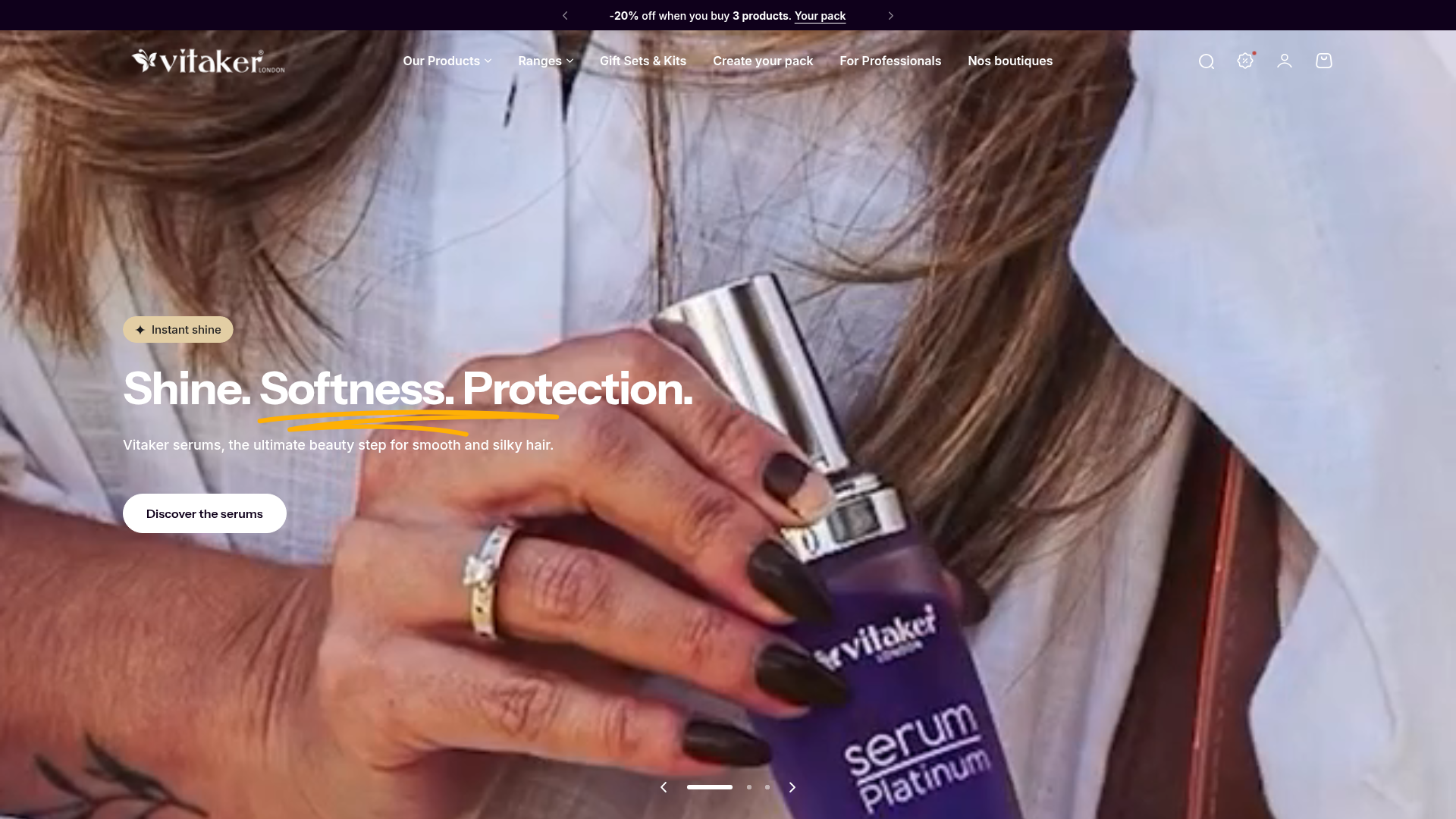Capture du site Vitaker France